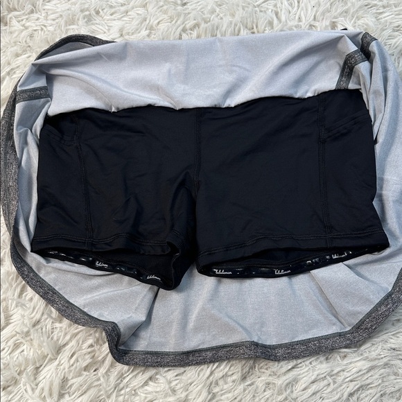 Lululemon Pace Rival Skirt (Tall) *No Panels 15" Heather Lux Multi Black / Black - Picture 2 of 6